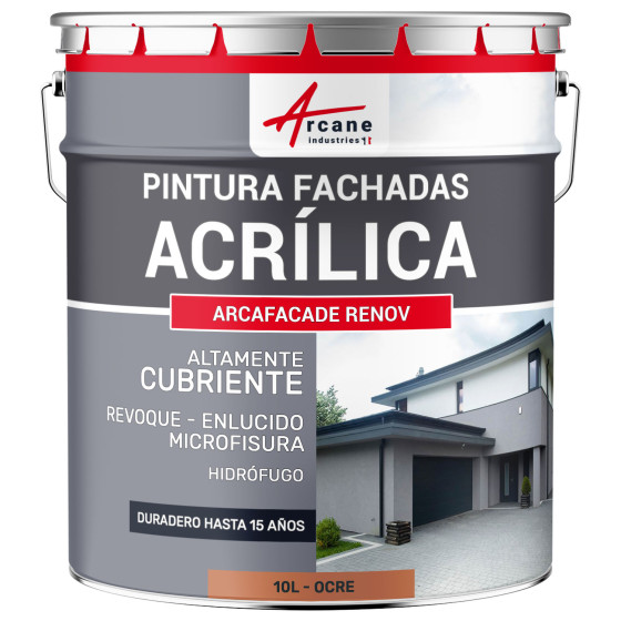 Pintura Acrílica para Fachadas para Revoque - ARCAFAÇADE RENOV10 L (+ o - 60 m² en 1 capa) Pintura Acrílica para Fachadas para Revoque - ARCAFAÇADE RENOV10 L (+ o - 60 m² en 1 capa)