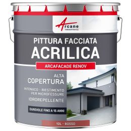 ARCAFAÇADE RENOV 10 L (+ o - 60 m² in 1 strato) Rosso - RAL 030 50 40
