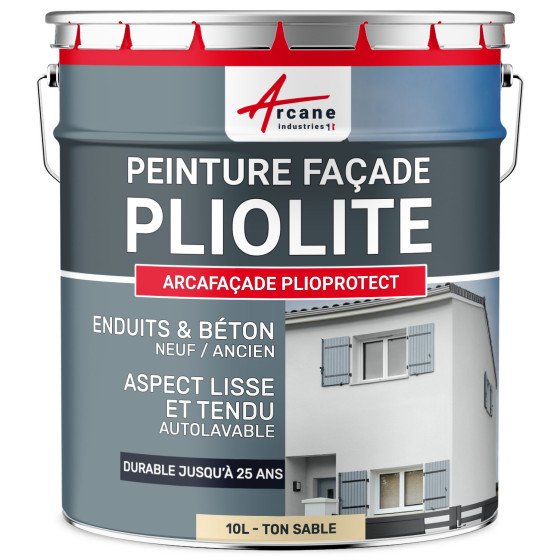 Peinture Pliolite - ARCAFAÇADE PLIOPROTECT-10L-Ton-Sable-Aspect / Couleur Peinture Pliolite - ARCAFAÇADE PLIOPROTECT-10L-Ton-Sable-Aspect / Couleur