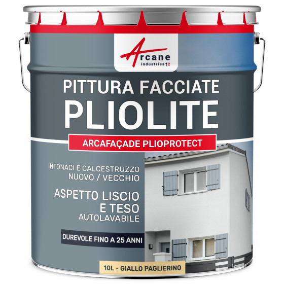 ARCAFAÇADE PLIOPROTECT 10 L (+ o - 80 m² in 1 strato) Giallo Paglierino - RAL 085 90 30 ARCAFAÇADE PLIOPROTECT 10 L (+ o - 80 m² in 1 strato) Giallo Paglierino - RAL 085 90 30