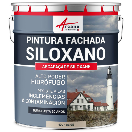 Pintura Siloxano ARCAFAÇADE SILOXANO Beige RAL 080 80 10 10 L (+ o 60 m² en 1 capa) Pintura Siloxano ARCAFAÇADE SILOXANO Beige RAL 080 80 10 10 L (+ o 60 m² en 1 capa)