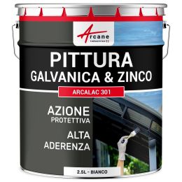 Vernice per Galvanizzato e Zinco: ARCALAC 301 2.5 L RAL 9003 - Bianco