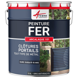 Peinture Métal - ARCALAQUE 101 - Gris-Anthracite - Couleur / Aspect