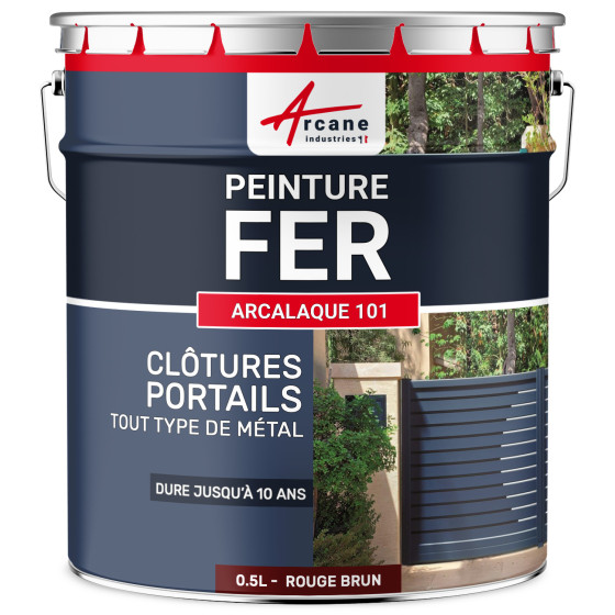 Peinture Métal - ARCALAQUE 101- Rouge brun - Couleur / Aspect