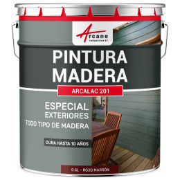 Pintura para madera exterior e interior ARCALAQUE 201 0.5 L Rojo Marrón RAL 3011