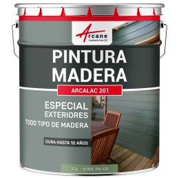 Pintura para madera exterior e interior ARCALAQUE 201 2.5 L Verde Pálido RAL 6021