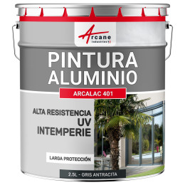 Pintura para Aluminio Arcalaque 401 Gris Antracita RAL 7016 2.5 L