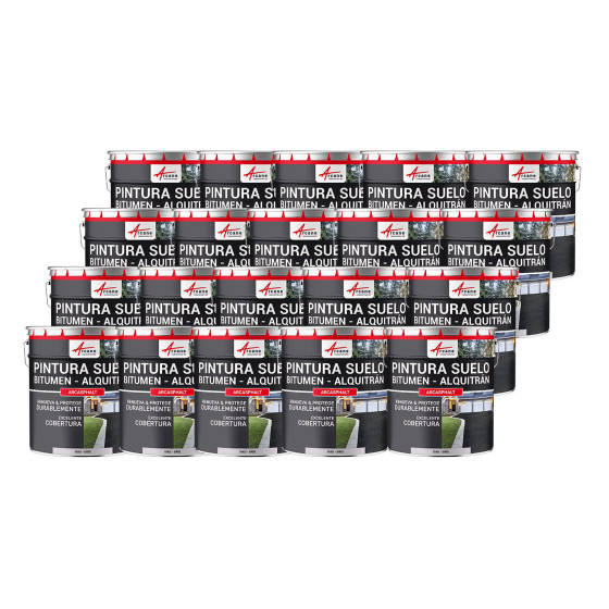 Pintura bituminosa y de alquitrán resina de suelo para asfalto Gris 20 x 15 kg