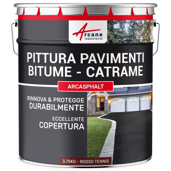 ARCASPHALT 3.75 kg  (7.5 m² in 2 strati) Rosso Tennis