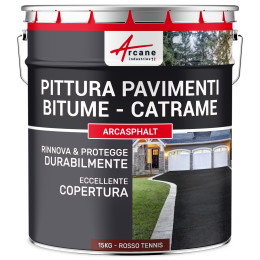 ARCASPHALT 15 kg (fino a 30 m² in 2 strati) Rosso Tennis
