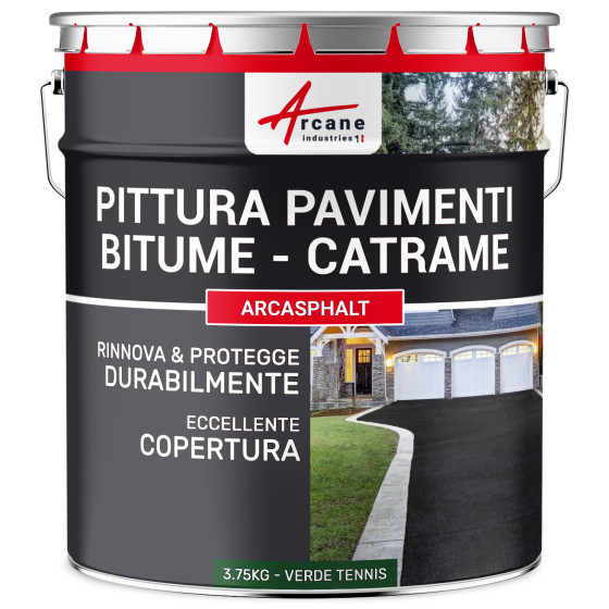 ARCASPHALT 3.75 kg (7.5 m² in 2 strati) Verde Tennis ARCASPHALT 3.75 kg (7.5 m² in 2 strati) Verde Tennis