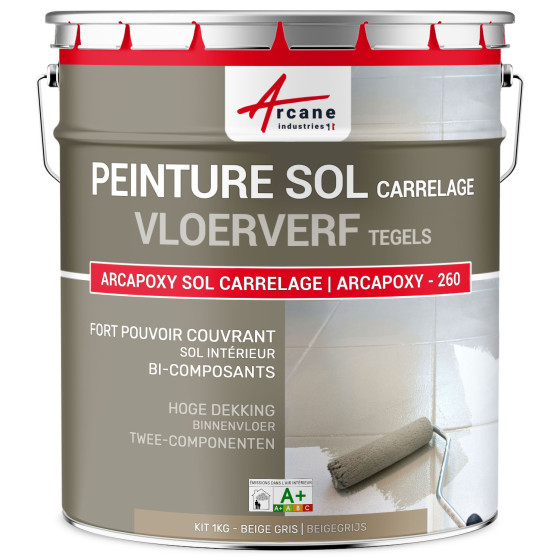 Vloerverf Tegels - Epoxyhars voor betegelde vloer - ARCAPOXY -260-1 kg (tot 5 m² in 2 lagen)