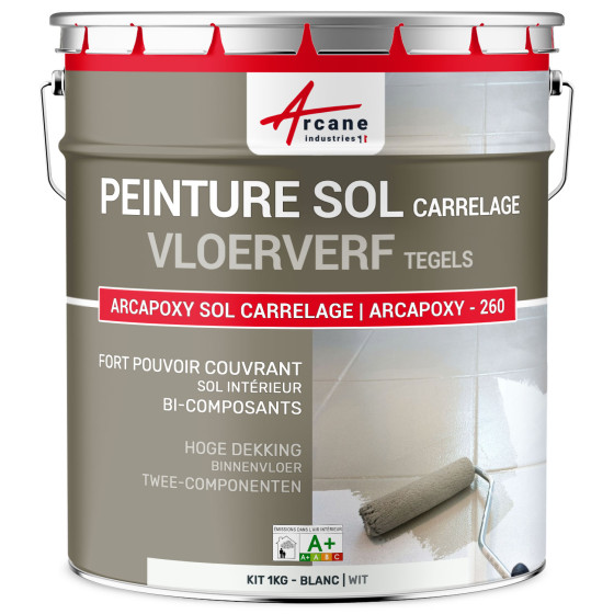 Vloerverf Tegels - Epoxyhars voor betegelde vloer - ARCAPOXY -260-1 kg (tot 5 m² in 2 lagen)