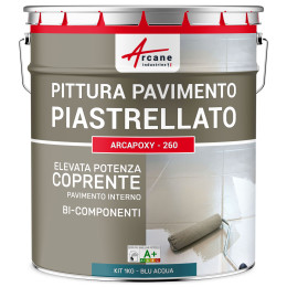Vernice Pavimenti Piastrellati -Arcapoxy Pavimento Piastrellato 1 kg  RAL 5021 - Blu Acqua