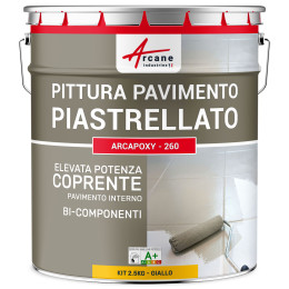 Arcapoxy Pavimento Piastrellato 2.5 kg (fino a 12.5 m² in 2 strati) Giallo traffico - RAL 1023