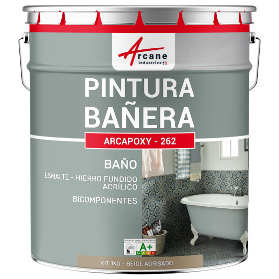 Resina para renovación de bañeras - esmaltes de baño ARCAPOXY BAÑERA RAL 1019 Beige agrisado 1 kg (hasta 3 m² en 2 capas) Resina para renovación de bañeras - esmaltes de baño ARCAPOXY BAÑERA RAL 1019 Beige agrisado 1 kg (hasta 3 m² en 2 capas)