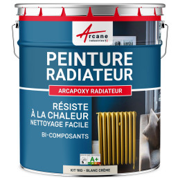 Peinture radiateur / chauffage-Kit1Kg-Ral-9001-Blanc-creme-Aspect / Couleur