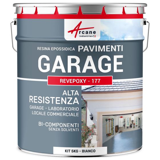Resina per pavimenti garage : REVEPOXY -1 77 5 kg (fino a 16 m² in 2 strati) Bianco Resina per pavimenti garage : REVEPOXY -1 77 5 kg (fino a 16 m² in 2 strati) Bianco