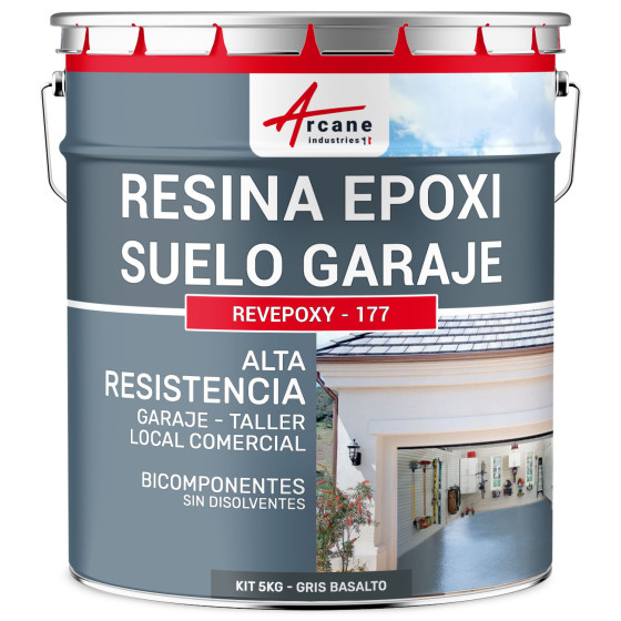 Resina para suelo de garaje / Pintura epoxi para suelo: REVEPOXY GARAJE5 kg (hasta 16 m² en 2 capas) Resina para suelo de garaje / Pintura epoxi para suelo: REVEPOXY GARAJE5 kg (hasta 16 m² en 2 capas)