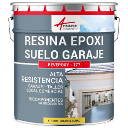 Resina para suelo de garaje / Pintura epoxi para suelo: REVEPOXY GARAJE5 kg (hasta 16 m² en 2 capas)