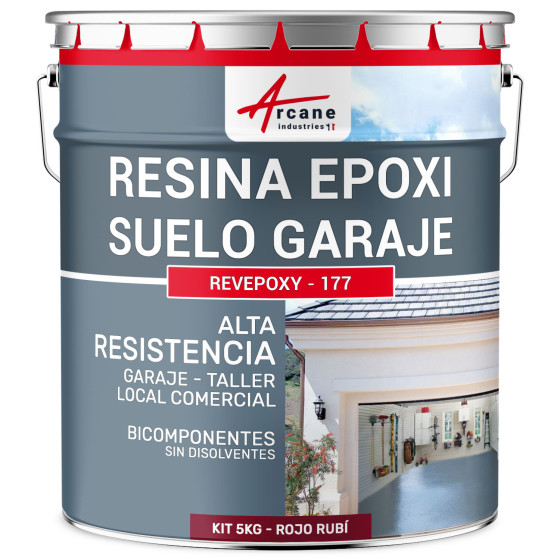 Resina para suelo de garaje / Pintura epoxi para suelo: REVEPOXY GARAJE5 kg (hasta 16 m² en 2 capas) Resina para suelo de garaje / Pintura epoxi para suelo: REVEPOXY GARAJE5 kg (hasta 16 m² en 2 capas)