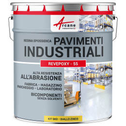 REVEPOXY - 55 5 Kg (fino a 10 m² in 2 strati) Giallo Zinco - RAL 1018