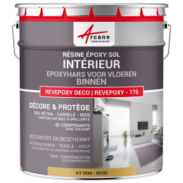 Gele vloerverf - Epoxyhars binnenvloer voor keuken en badkamer | Maison Etanche