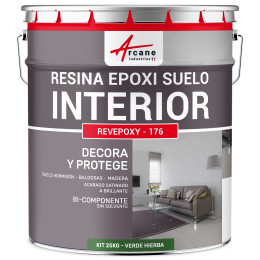 Pintura verde para suelo Resina epoxi para suelo interior para cocina y baño | Maison Etanche