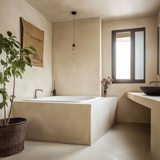 Kit beton cire Badkamer: Waterdichte Pleister