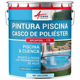 Pintura piscina para cubiertas de poliéster, hormigón