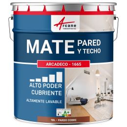 Pintura mural acrílica mate: ARCADECO MUR MAT 10 L - Pardo cobre - RAL 8004