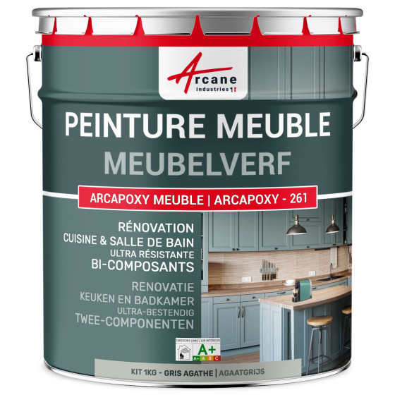 Meubelverf voor Keuken. Werkblad en Badkamer - ARCAPOXY -261 Agaatgrijs - RAL 7038 - 1 kg tot 12 m²