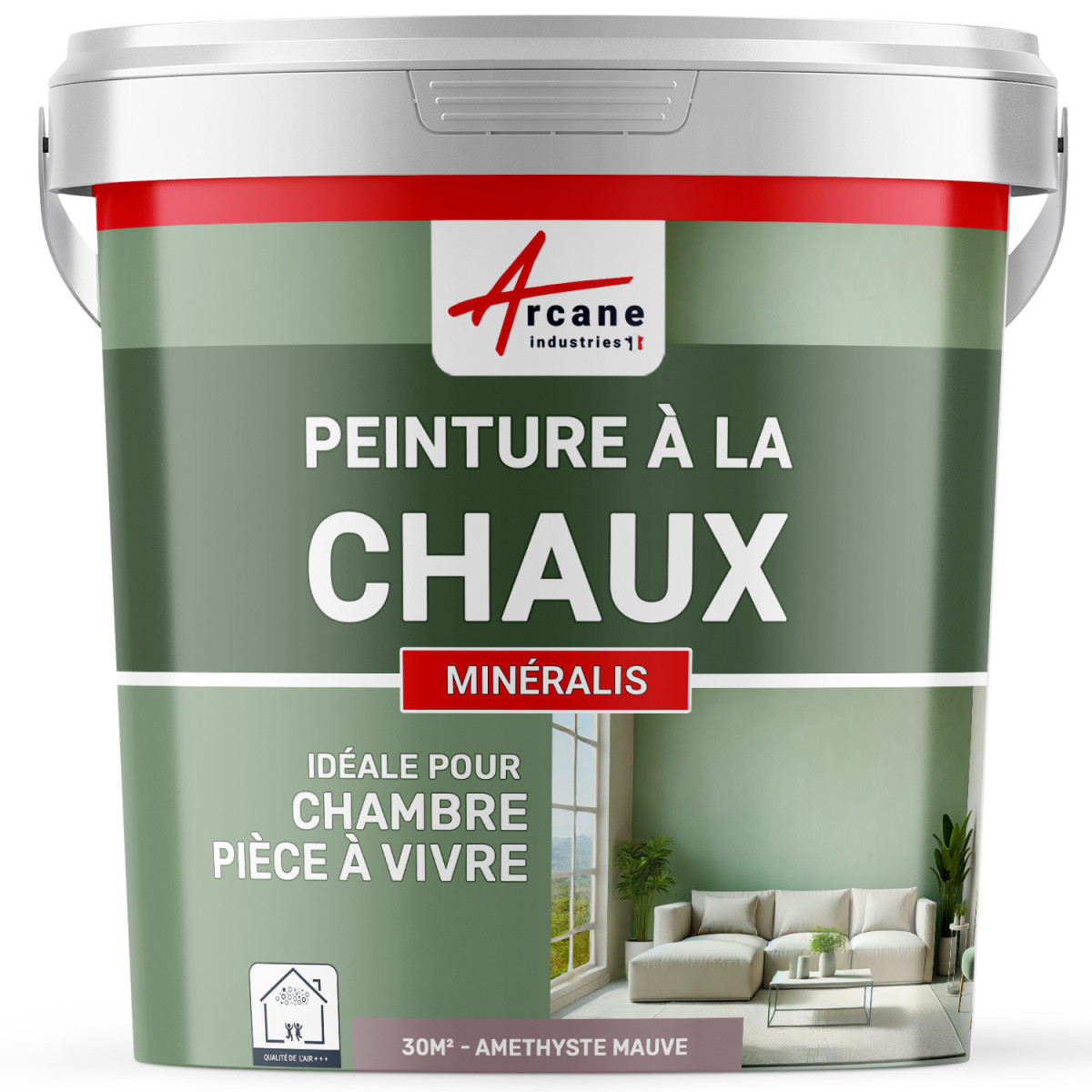 Peinture violette à la chaux intérieure, chaux naturelle écologique — free download