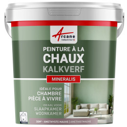 Kalkverf voor Binnen - MINERALIS Amethistmauve - 30 m² 5 kg in 1 laag