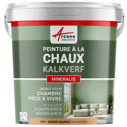 Kalkverf voor Binnen - MINERALIS Sesamzalm - 15 m² 2.5 kg in 1 laag