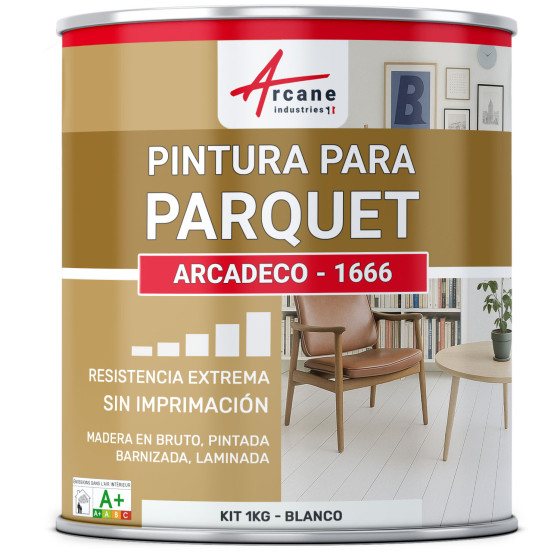 Pintura para parquet : ARCADÉCO - 1666 1 kg - Blanco
