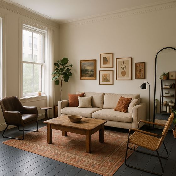 Peinture parquet bois, sol stratifié : ARCADÉCO PARQUET - Mise en situation - Gris anthracite