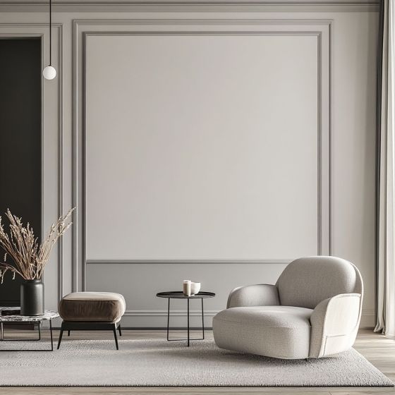 Peinture murale acrylique satin : ARCADÉCO MUR SATIN - Mise en situation - Gris clair