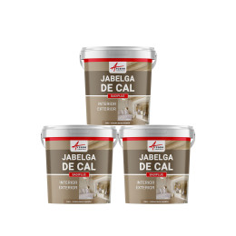 Cal a brocha para paredes exteriores e interiores, blanca o de color