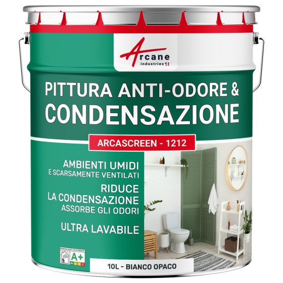 Pittura anticondensa e antimuffa pareti umide ARCASCREEN - 1212 Bianco - 10 L