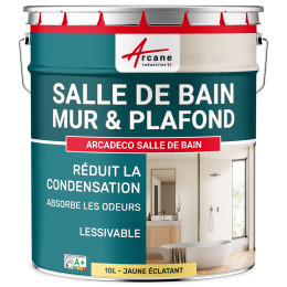 Peinture salle de bain jaune mur et plafond :ARCADÉCO SALLE DE BAIN 10 L - Jaune éclatant RAL 095 90 50