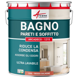 Pintura para baño roja para paredes y techos: ARCADECO - 1215