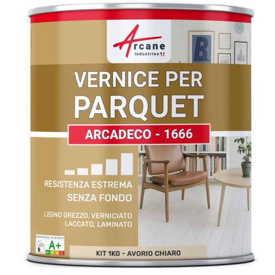 Vernice per parquet : ARCADÉCO - 1666 1 kg - Avorio Chiaro - RAL 1015
