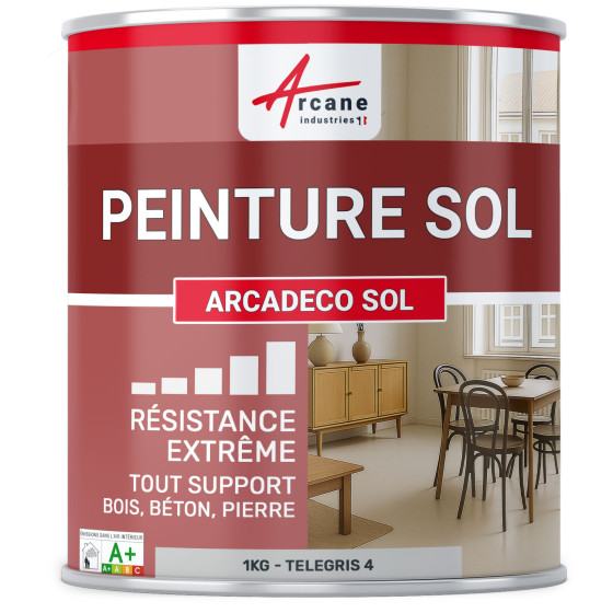 Peinture Sol ARCADÉCO  - Telegris 4 - RAL 7047 - 1 kg
