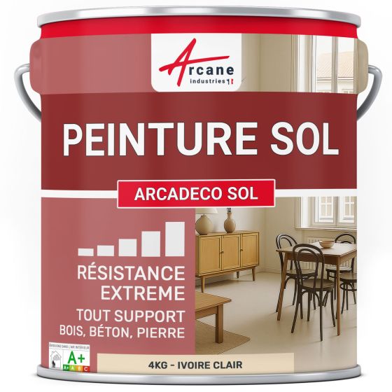 Peinture Sol ARCADÉCO  - Ivoire Clair - RAL 1015 - 4 kg