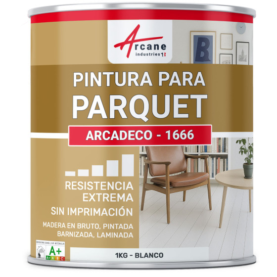 Pintura para parquet : ARCADECO - 1666 Blanco - 1 kg