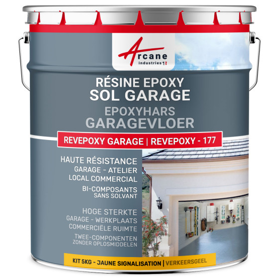 REVEPOXY -177/ Epoxy vloerverf 5 kg 16 m²  - Verkeersgeel - RAL 1023