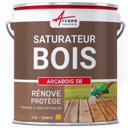 Saturateur terrasse et mobilier extérieur pin d'oregon - Maison Etanche