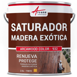 Saturador para Madera Exótica ARCABOIS SB EXÓTICO 2.5 L (hasta 12.5 m²) Roble Dorado Tinte Amarillo