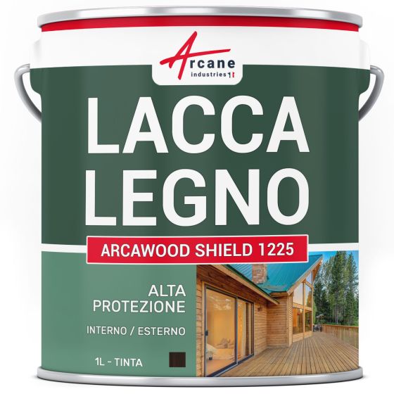 Impregnante per legno esterno/interno: ARCAWOOD SHIELD 1225 ebano Impregnante per legno esterno/interno: ARCAWOOD SHIELD 1225 ebano